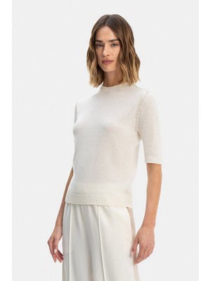 Vakko By Fabıana Fılıppı Ecru Cashmere Knit Sweater
