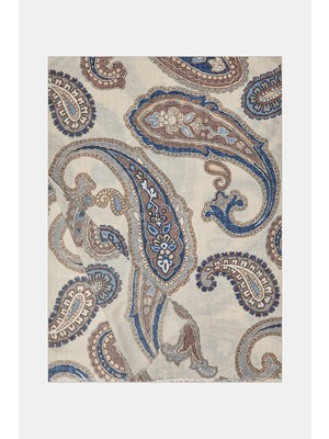 Vakko Patterned Cashmere Silk Scarf