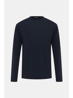Vakko By Montecore Crew Neck Wool Long Sleeve T-Shirt