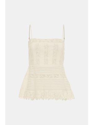 Love Shack Fancy White Blouse