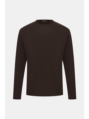 Vakko By Montecore Crew Neck Wool Long Sleeve T-Shirt