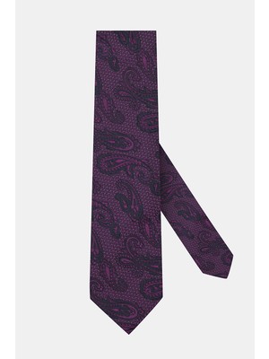 Vakko Patterned Silk Tie