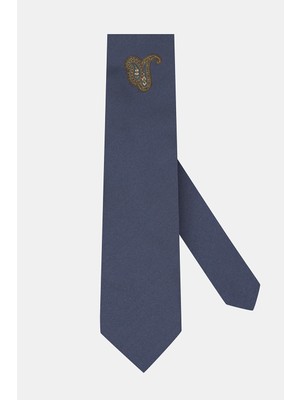 Vakko Patterned Silk Tie