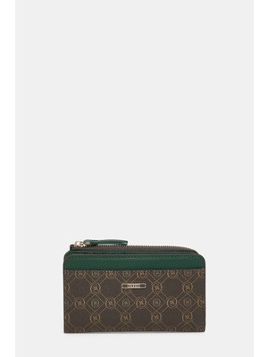 Vakko Brown Monogram Wallet