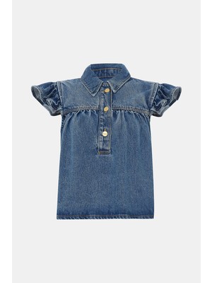 Ganni Gannı Blue Sleeveless Blouse