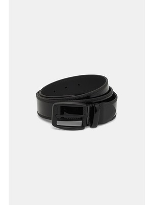 Vakko Patent Leather Trouser Belt
