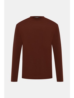 Vakko By Montecore Crew Neck Wool Long Sleeve T-Shirt