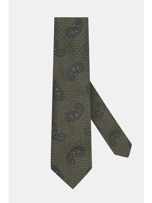 Vakko Patterned Silk Tie