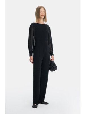 Vakko Black Jumpsuit