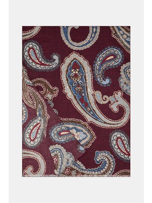 Vakko Patterned Cashmere Silk Scarf