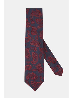 Vakko Patterned Silk Tie