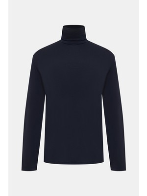 Vakko By Montecore Turtleneck Wool Long Sleeve T-Shirt