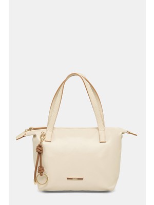 Vakko Ecru Monogram Bag