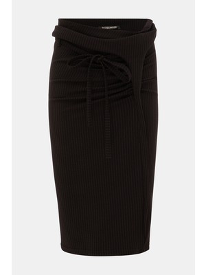 Ottolınger Black Viscose Skirt