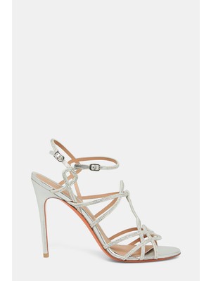 Santoni Santonı Silver Stone Embellished Shoes