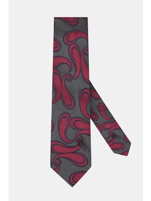 Vakko Patterned Silk Tie
