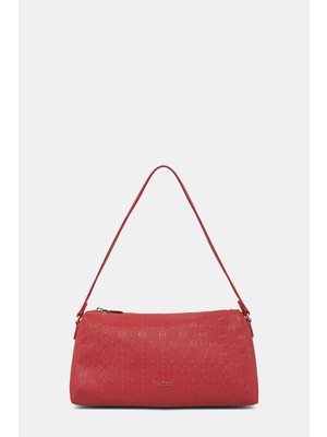 Vakko Red Monogram Bag