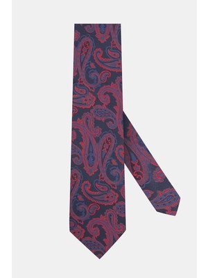 Vakko Patterned Silk Tie