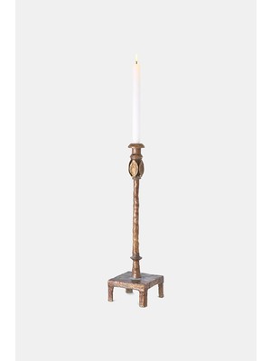 Eichholtz Eıchholtz Vintage Look Brass Candle Holder