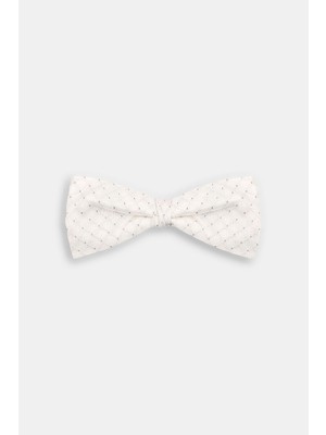 Vakko Ecru Silk Bow Tie
