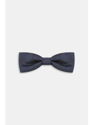 Vakko Navy Polka Dot Bow Tie