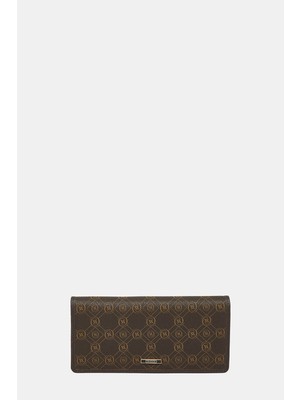 Vakko Brown Monogram Wallet
