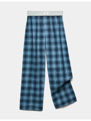 Marks & Spencer Saf Pamuklu Ekose Pijama Altı