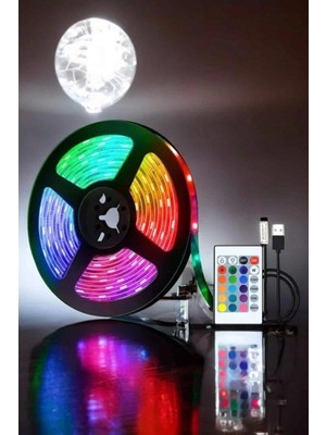 Pileli Store Smart Şerit LED Tv Arkası Renkli Kumandalı 10 Metre