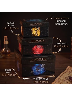 Bakgelal Harry Potter Hogwarts Lisanslı Dekoratif Saklama Kutusu – Hogwarts Constellation (Takımyıldızı) Tasarımlı