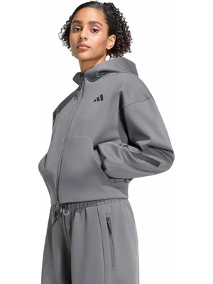 Adidas Zne Cr Kadın Gri Kapüşonlu Ceket