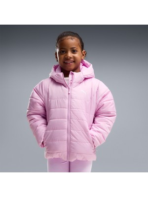 Puma Essentials Padded Çocuk Pembe Kapüşonlu Mont