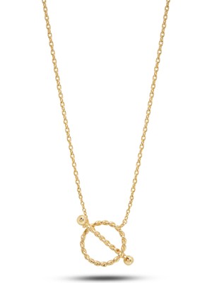 Debora Jewelry 14 Ayar Altın Burgu Detaylı Kolye