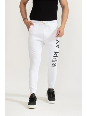 Replay Regular Men's Sweatpants White