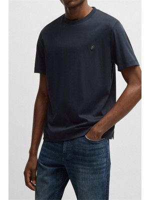 Boss C-Taut 01 Men's Crew Neck T-Shirt Blue