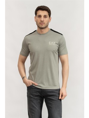 Ea7 Men's Crew Neck T-Shirt Smoke Grey