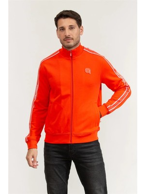 Karl Lagerfeld Men's Zip-Up Sweatshirt Multicolor