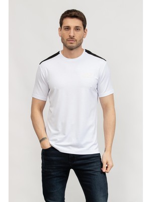 Ea7 Men's Crew Neck T-Shirt White