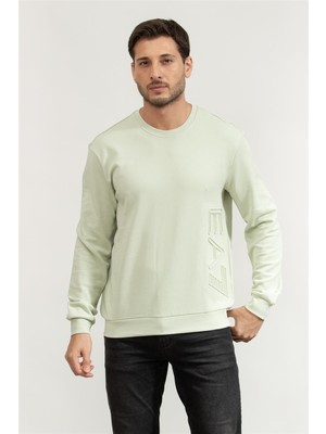 Ea7 Men's Crew Neck Sweatshirt Multicolor