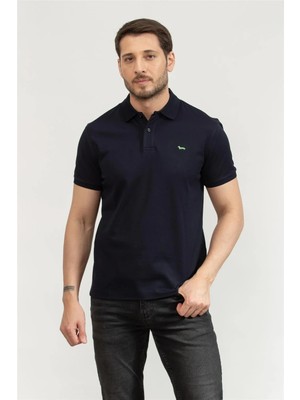 Harmont&blaıne Harmont Blaine Men's Polo Collar T-Shirt Navy