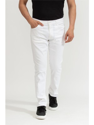 Replay Mickym Slim Tapered Men's Jeans White