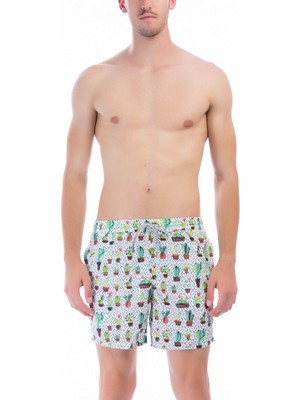 Zeybra Men's Swim Shorts White