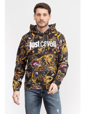 Just Cavallı Just Cavalli Men's Hooded Sweatshirt Black