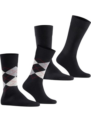 Burlıngton Burlington Everyday Mix So 2-Pack Men's 2-Pack Socks Black