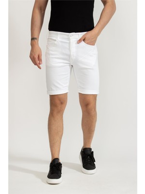 Replay RBJ.901 Short Tapered Men's Bermuda Shorts White