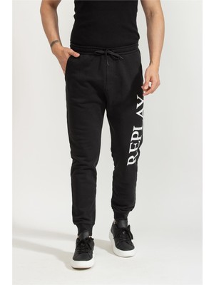 Replay Regular Men's Sweatpants Black