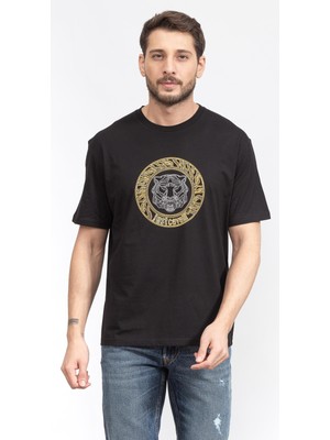 Just Cavallı Just Cavalli Men's Crew Neck T-Shirt Black