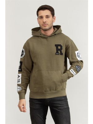 Replay Regular Men's Hooded Sweatshirt Green