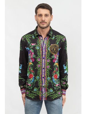 Versace Jeans Couture Men's Shirt Black