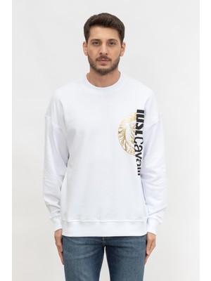 Just Cavallı Just Cavalli Men's Crew Neck Sweatshirt White