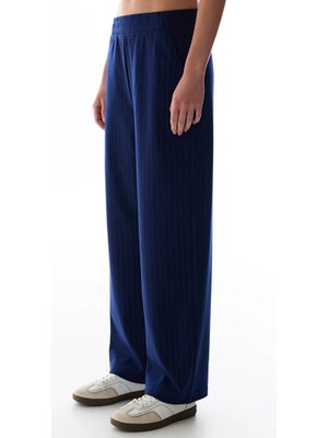 Penti Navy Striped High Waist Pants
